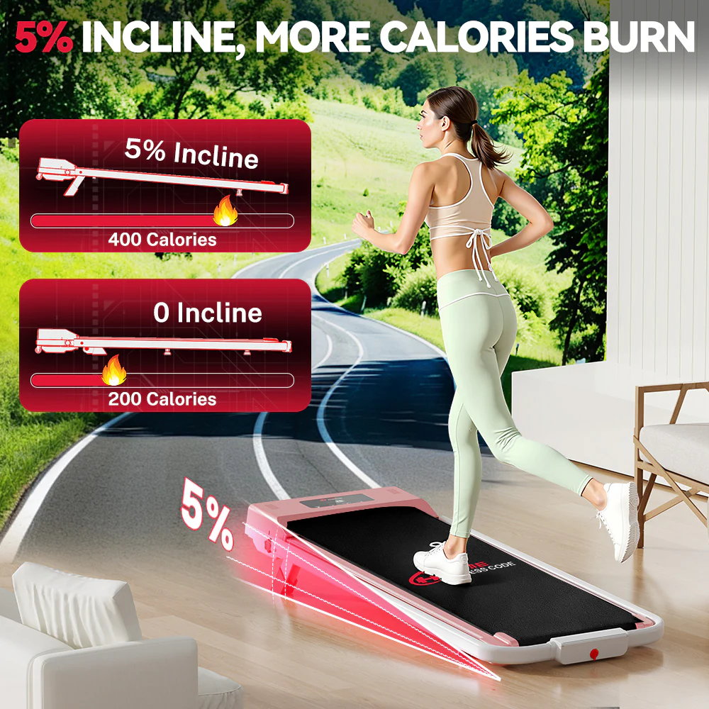 Treadmill C1, Speed 1-10KM/H, 5% Manual Incline - Image 36