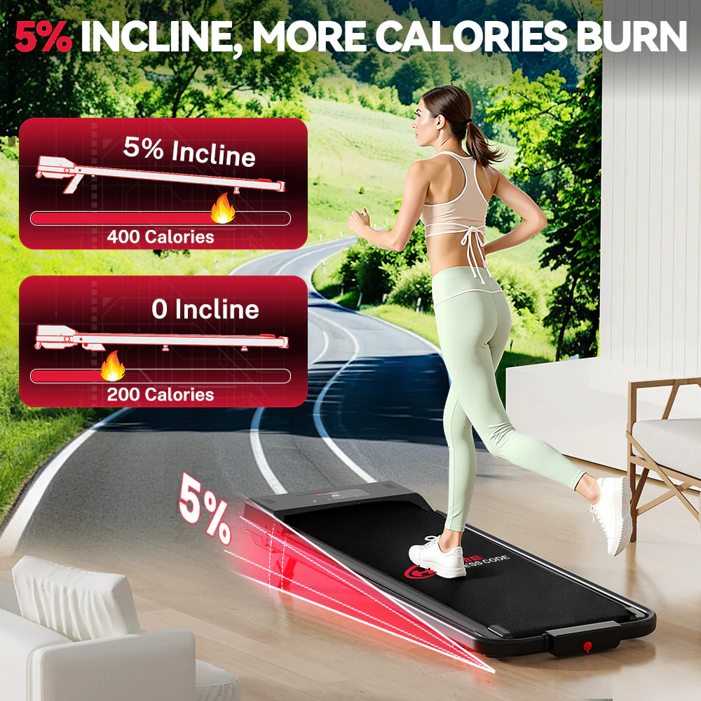 Treadmill C1, Speed 1-10KM/H, 5% Manual Incline - Image 26