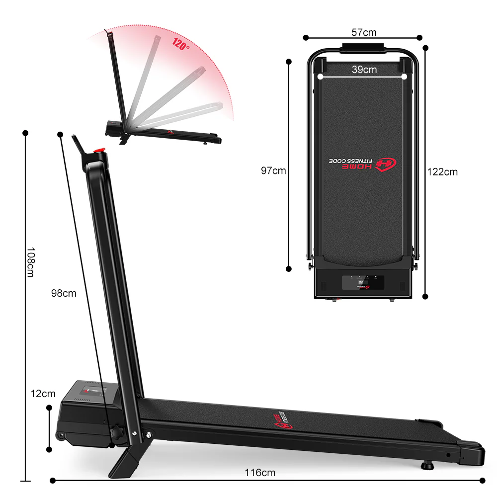 Treadmill C1, Speed 1-10KM/H, 5% Manual Incline - Image 30