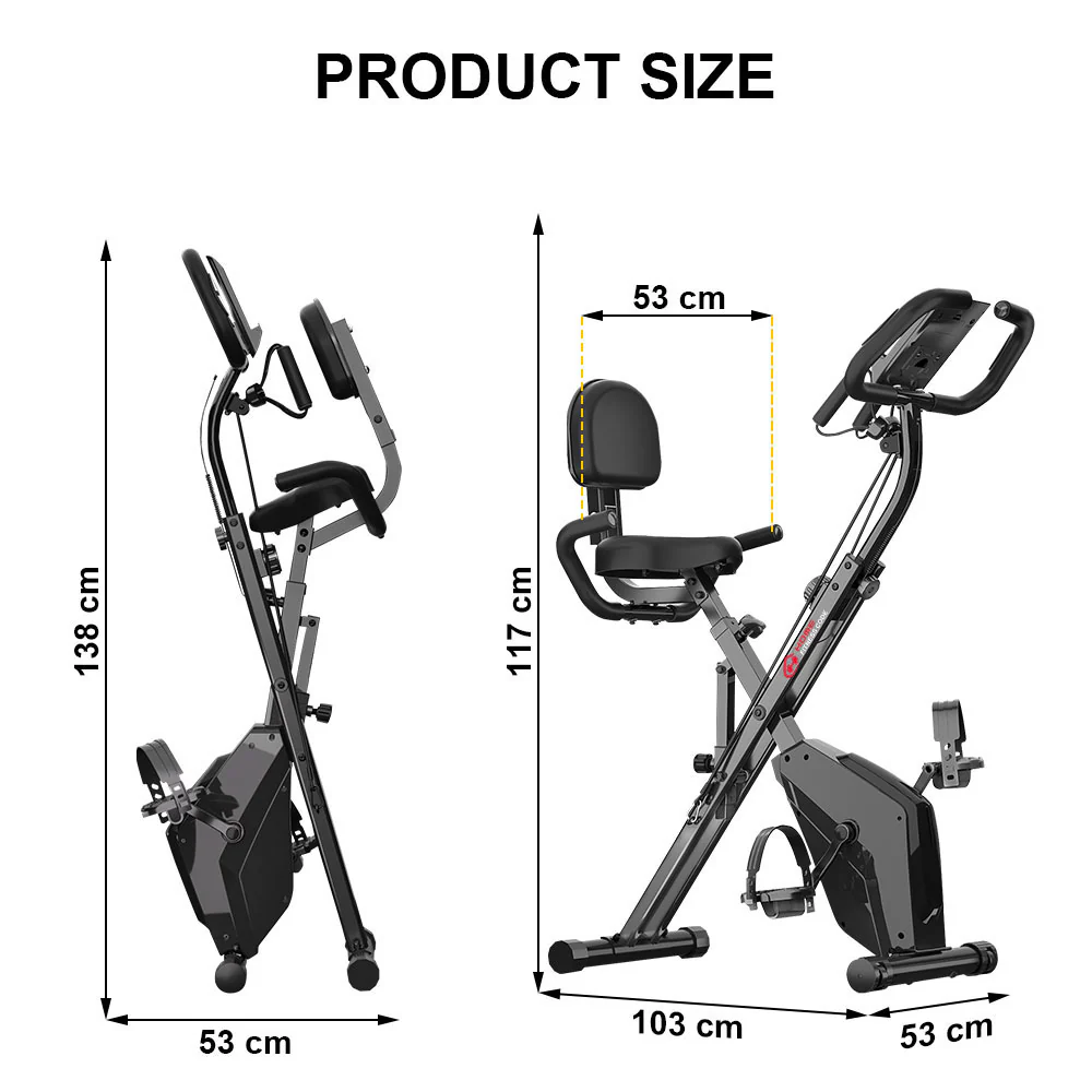Foldable Exercise Bike, Magnetic Resistance - Image 5