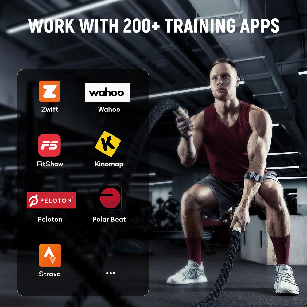 Heart Rate Monitor Armband, Bluetooth 5.0/ANT+, IP67 Waterproof - Image 4