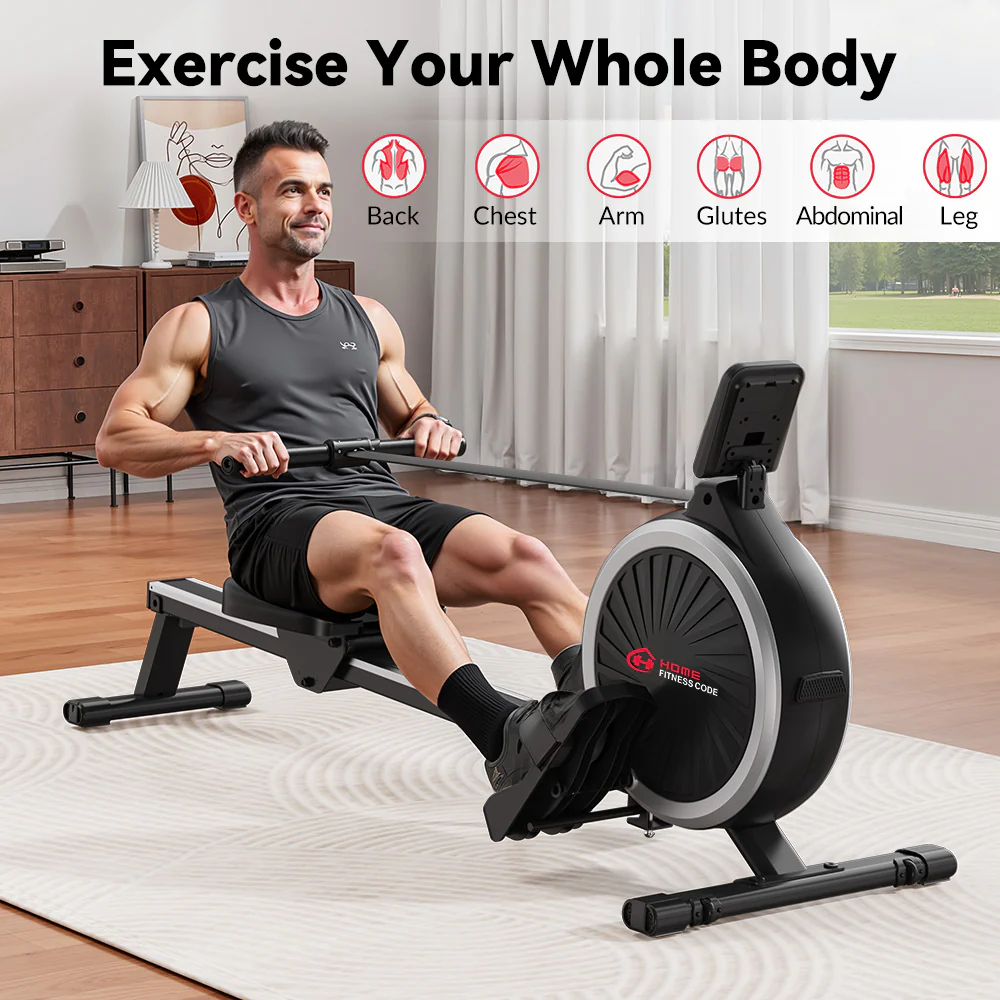 Magnetic Rowing Machine, 16-Level Resistance - Image 5