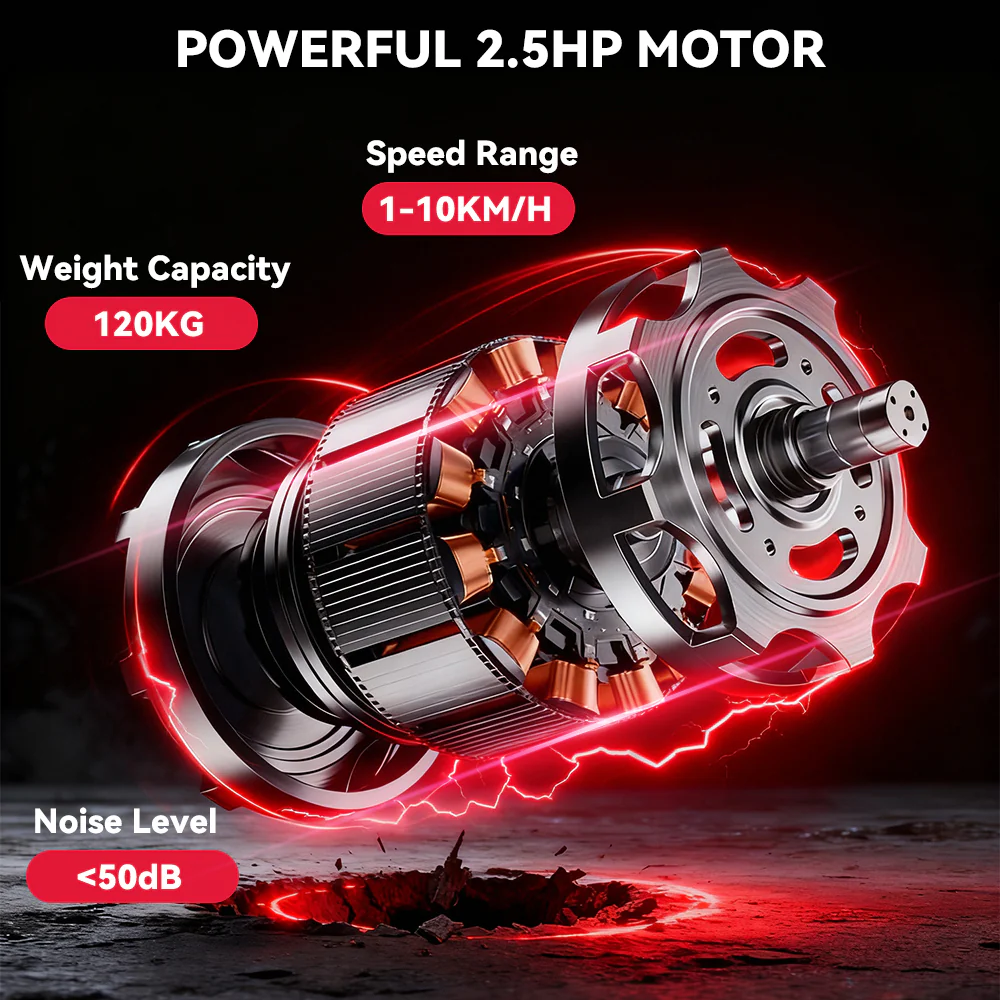 Treadmill C1, Speed 1-10KM/H, 5% Manual Incline - Image 14