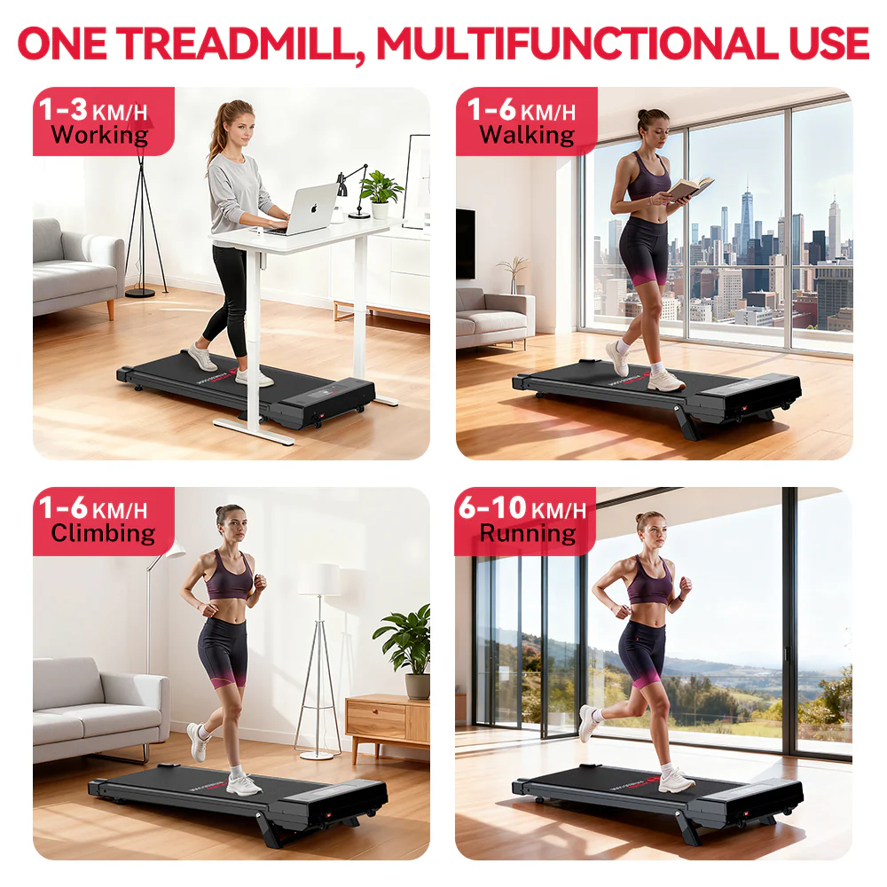 Treadmill C1, Speed 1-10KM/H, 5% Manual Incline - Image 4