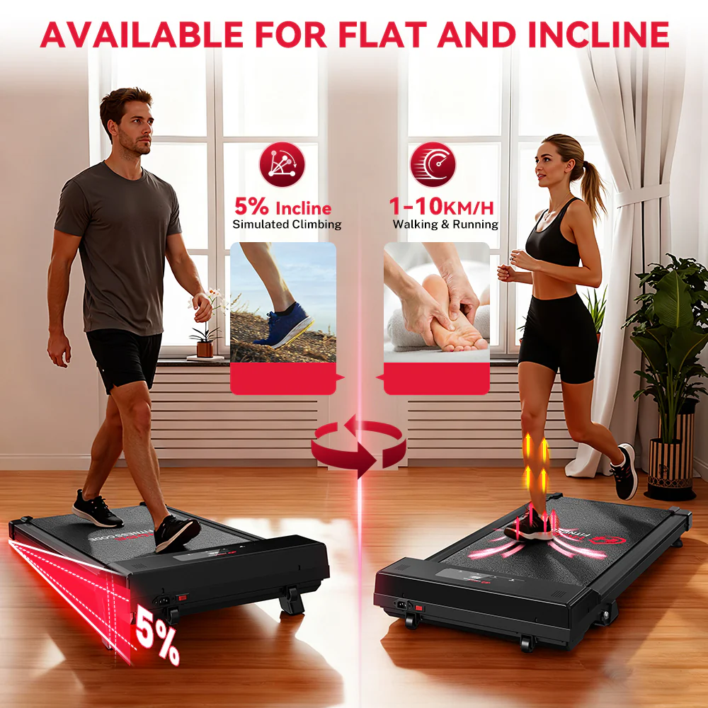 Treadmill C1, Speed 1-10KM/H, 5% Manual Incline - Image 5