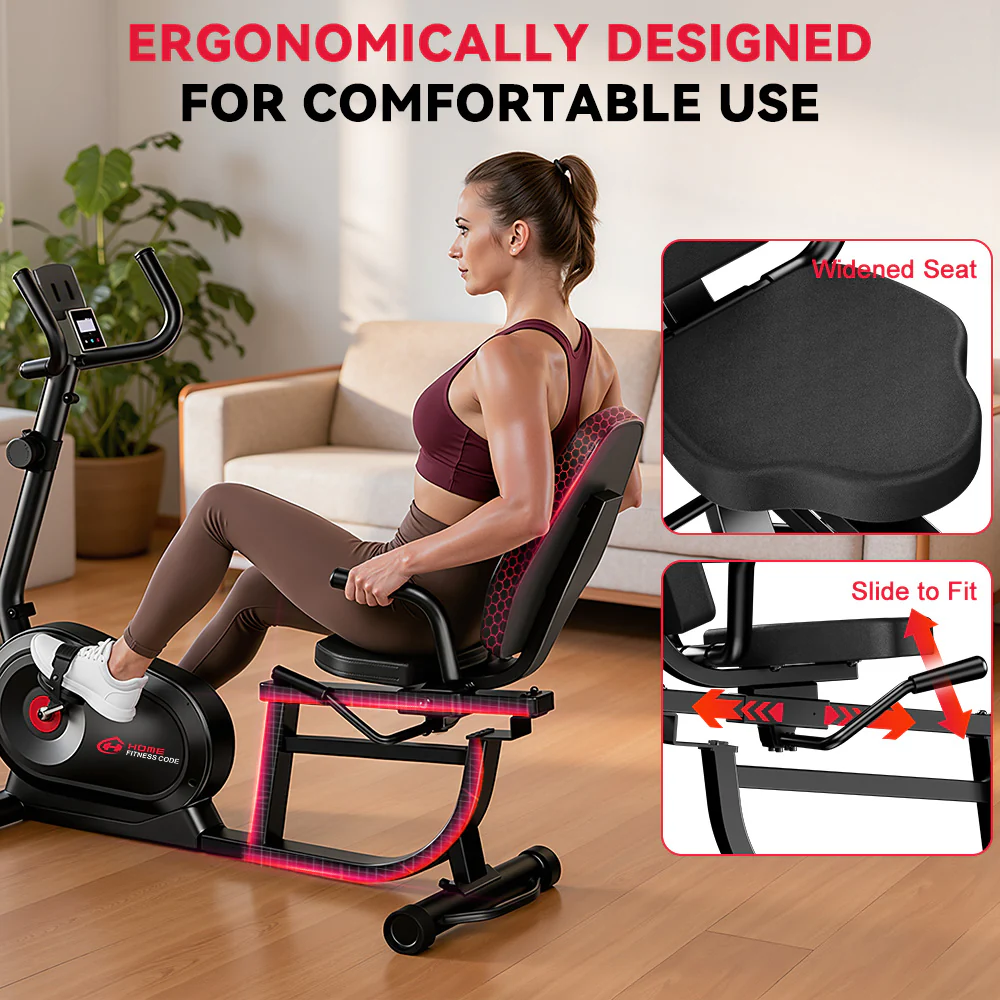 Recumbent Exercise Bike X1, 16-Level Resistance - Image 6