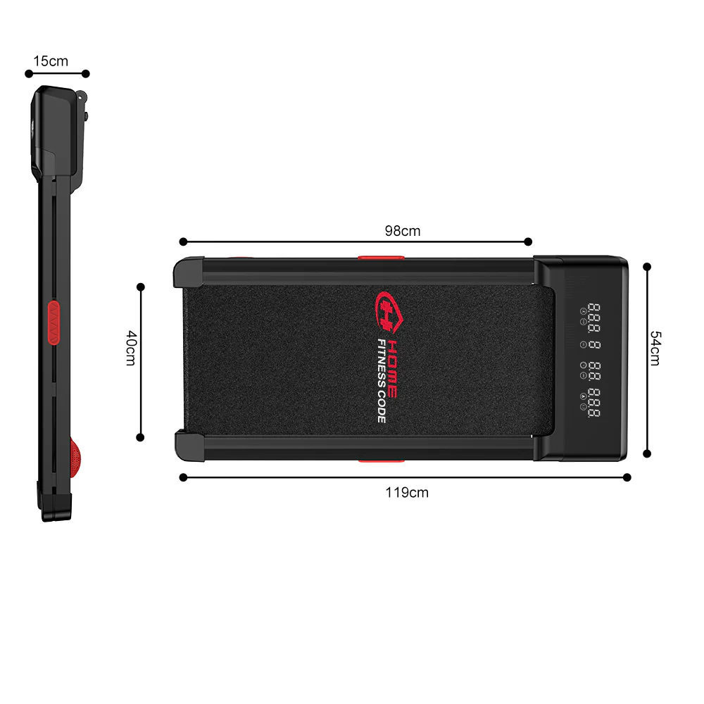 Treadmill Y1 with 0-12% Auto Incline, Speed 1-10KM/H - Image 9