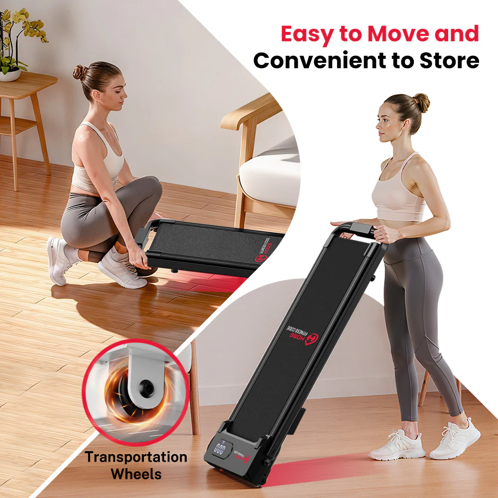 Folding Treadmill S1, Speed 1-6KM/H, 5% Manual Incline - Image 7