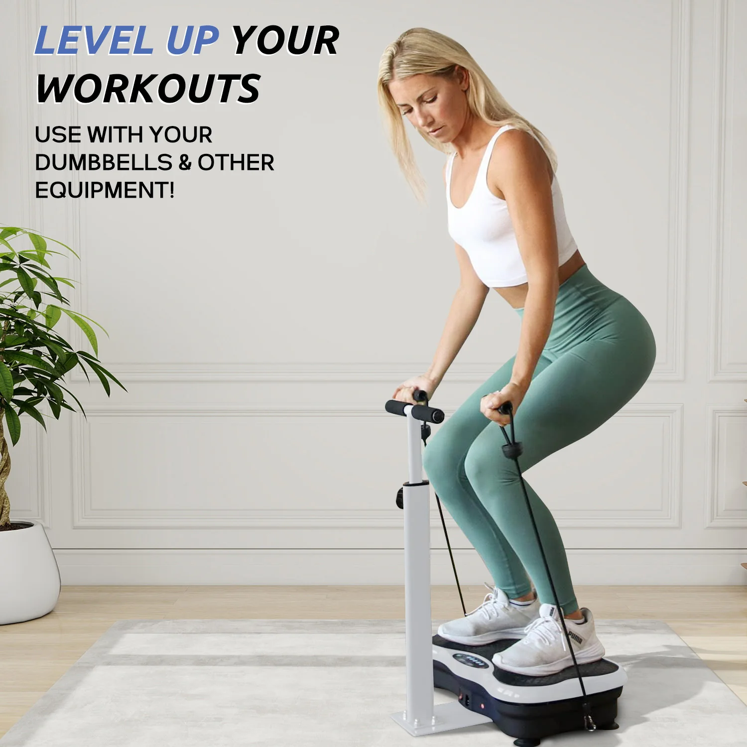 Vibration Platform with Adjustable Handles - Image 5